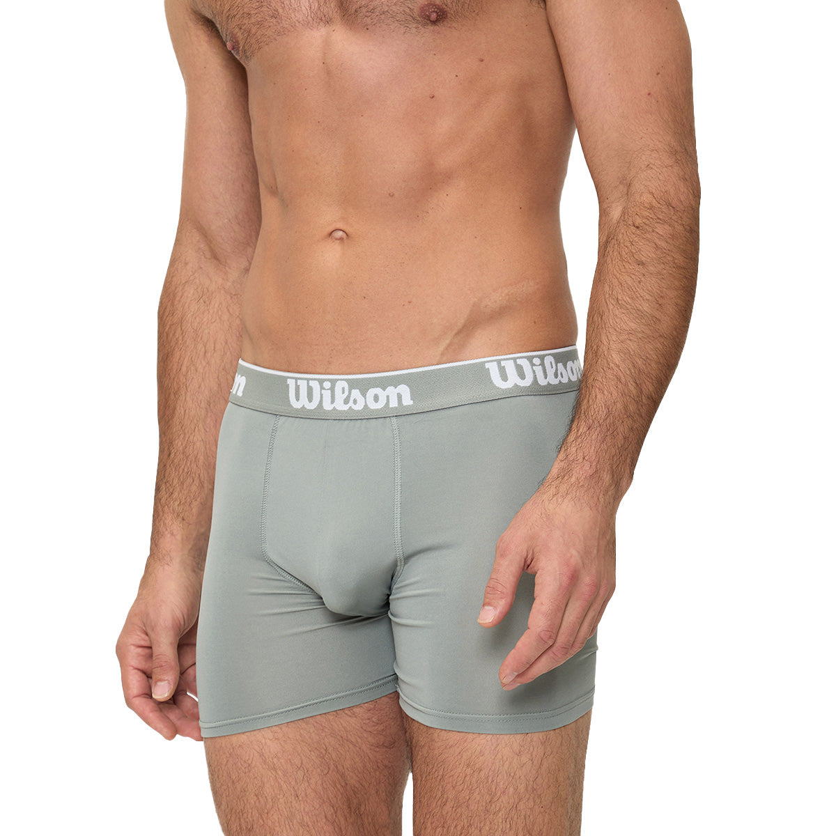 Bóxer Wilson Con Elástico Suave Para Caballero Gris - Sports Center
