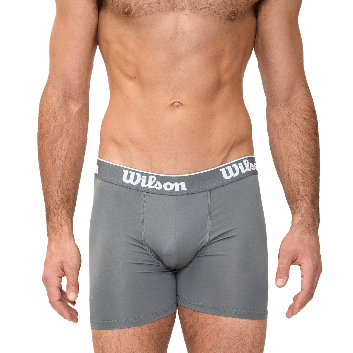 Bóxer Wilson Con Elástico Suave Para Caballero Gris Oxford - Sports Center