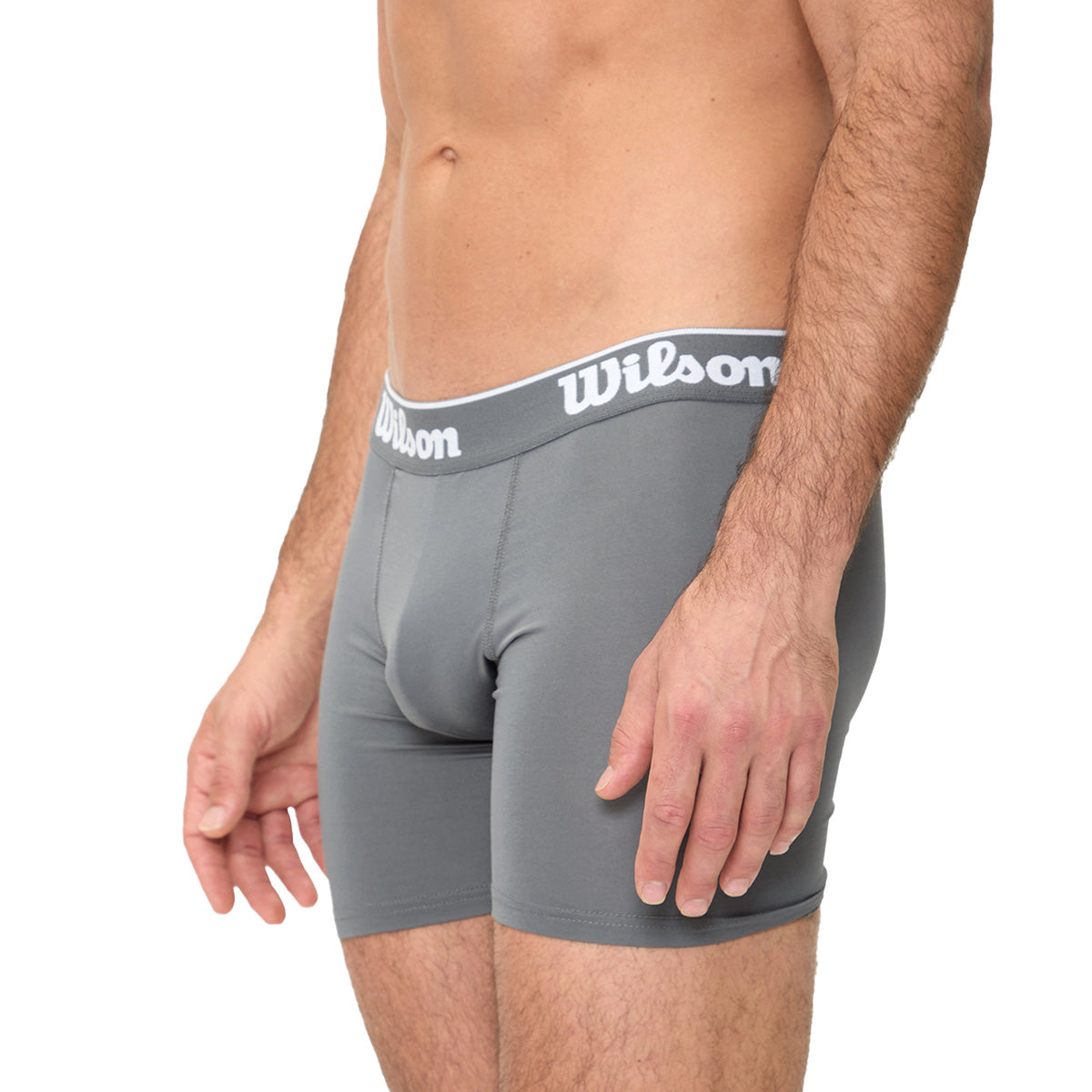 Bóxer Wilson Con Elástico Suave Para Caballero Gris Oxford - Sports Center