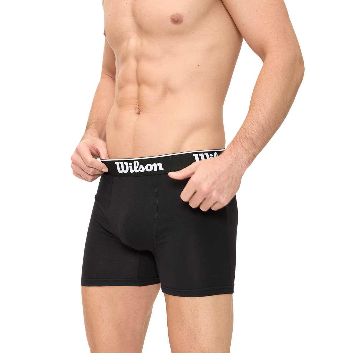 Boxer Liso Wilson Ultra Suave Para Hombre Negro - Sports Center