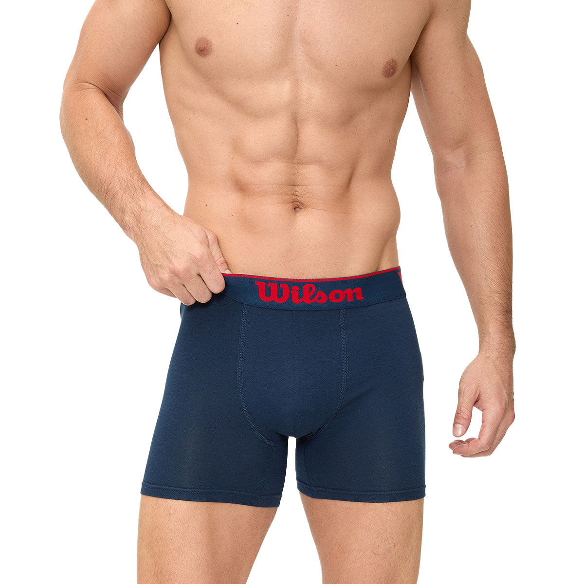 Boxer Liso Wilson Ultra Suave Para Hombre Azul Marino - Sports Center