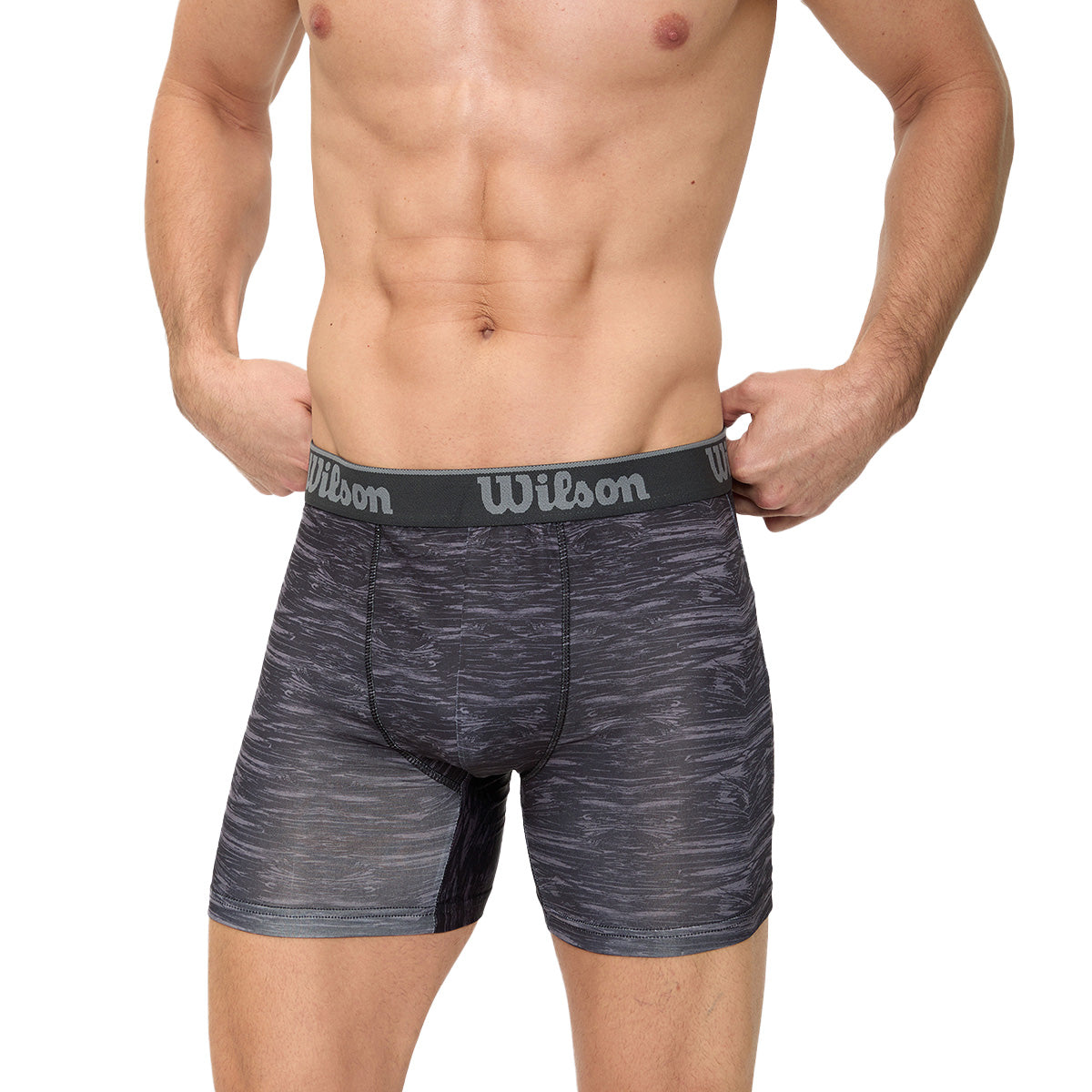 Boxer Estampado Wilson Flexible para Hombre Negro - Sports Center