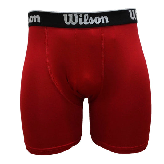 Wilson Boxer Liso de Poliester Color Rojo - Sports Center