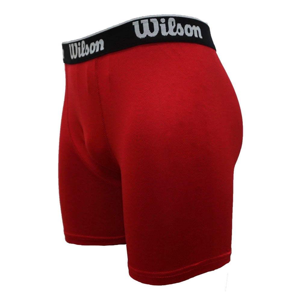 Wilson Boxer Liso de Poliester Color Rojo - Sports Center