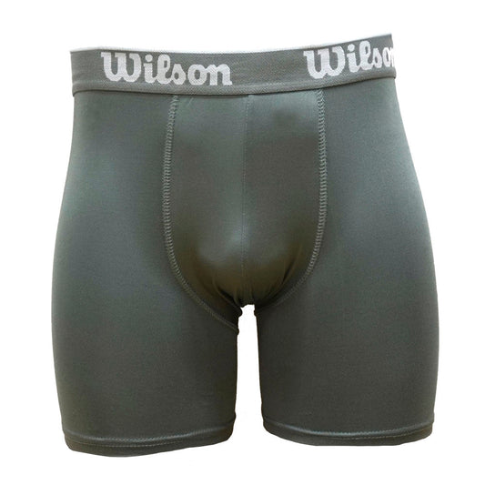 Wilson Boxer Liso de Poliester Color Gris - Sports Center