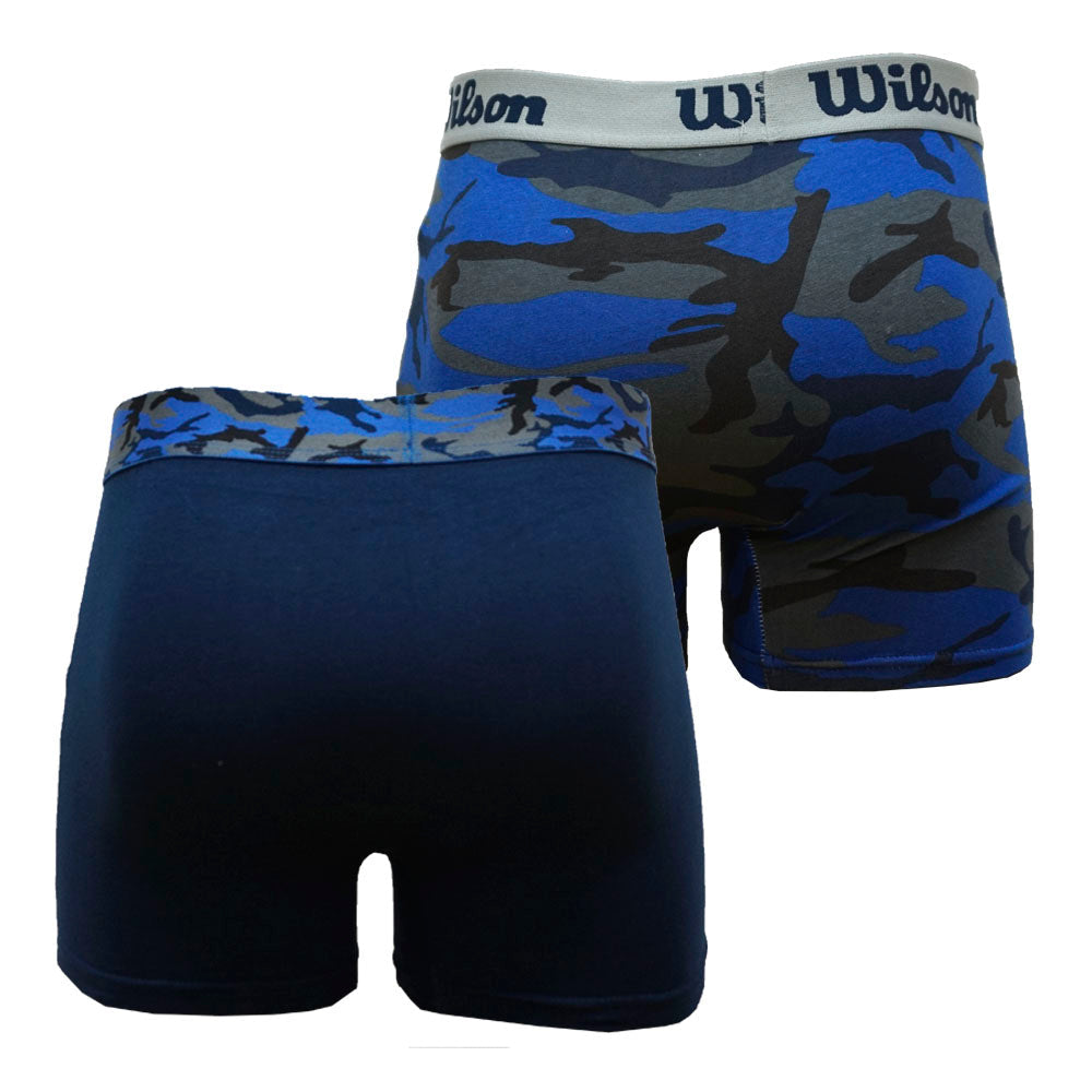 Pack 2 Boxers de Algodón Con Estampado de Camuflaje Color Azul Marino - Sports Center