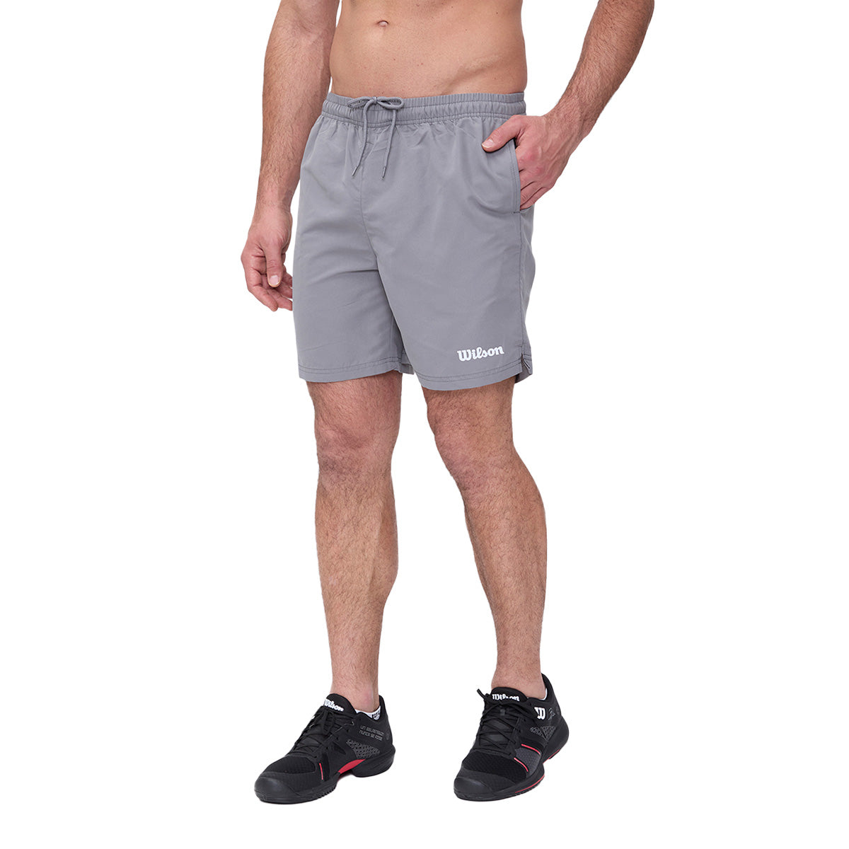 Short Wilson Deportivo Liviano Transpirable Cómodo Gris Oxford - Sports Center
