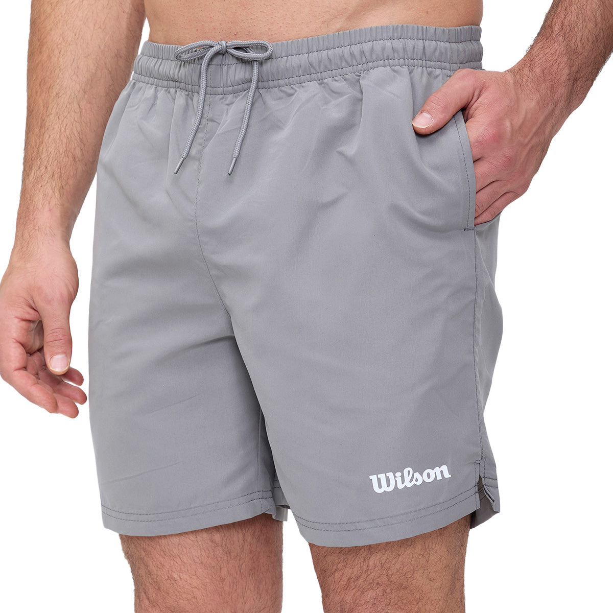 Short Wilson Deportivo Liviano Transpirable Cómodo Gris Oxford - Sports Center