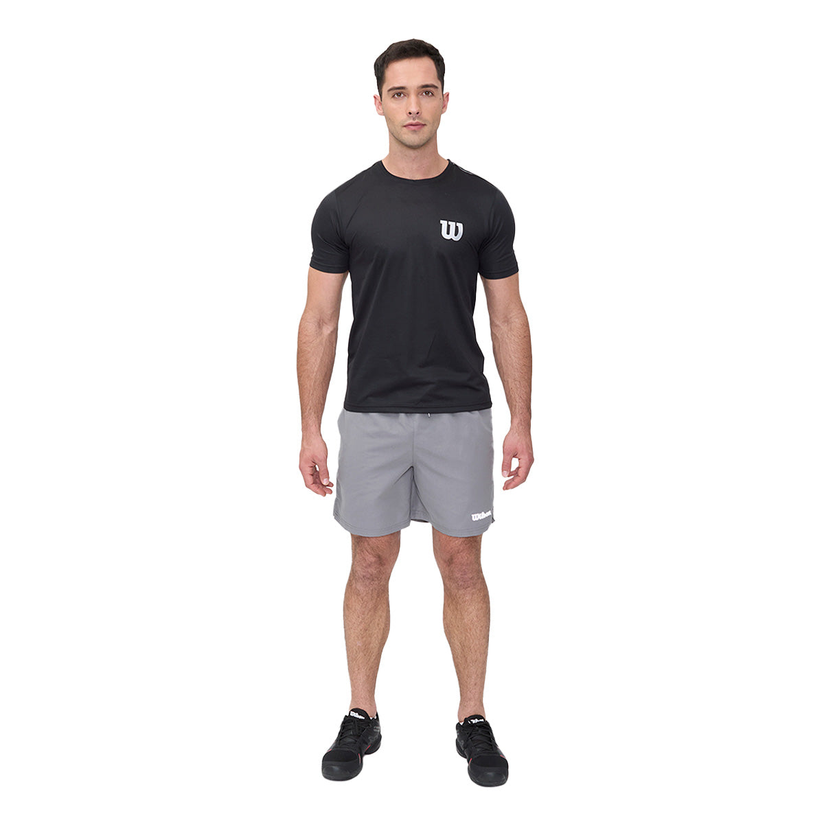 Short Wilson Deportivo Liviano Transpirable Cómodo Gris Oxford - Sports Center