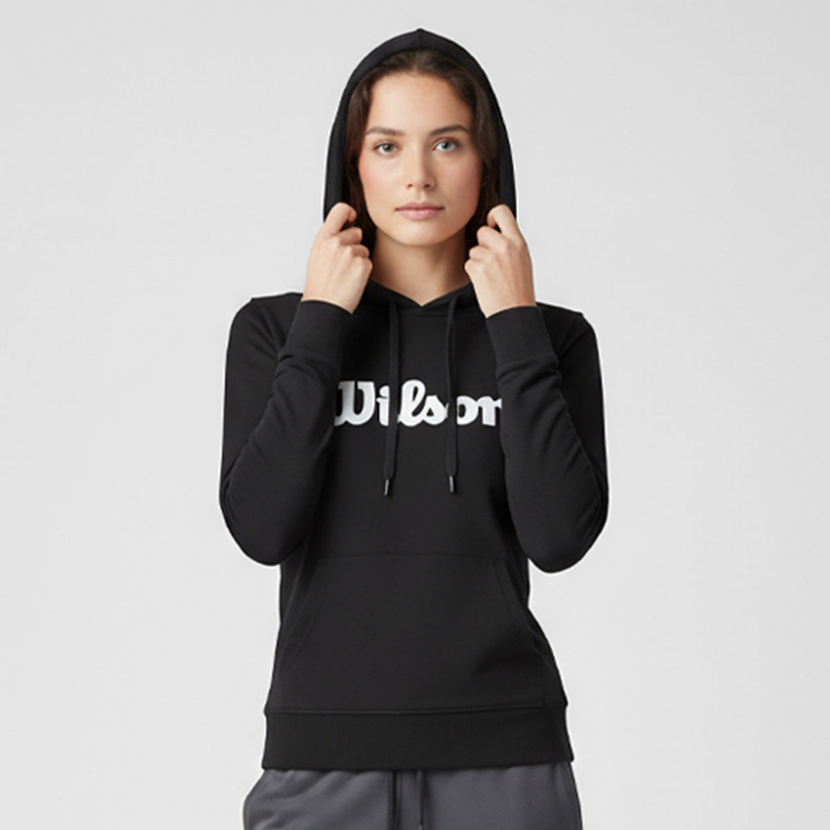 Sudadera Estampada Wilson con gorro French Terry para Mujer - Sports Center