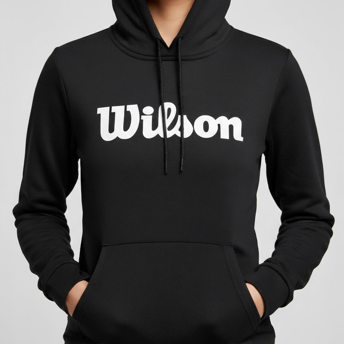 Sudadera Estampada Wilson con gorro French Terry para Mujer - Sports Center