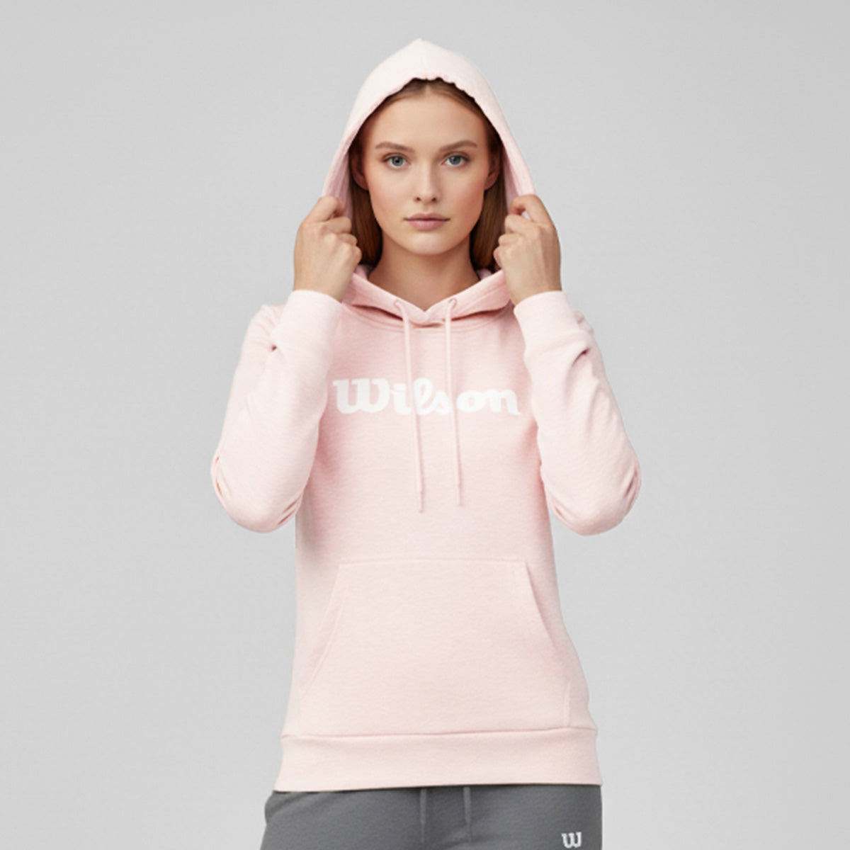 Sudadera Estampada Wilson con gorro French Terry para Mujer - Sports Center