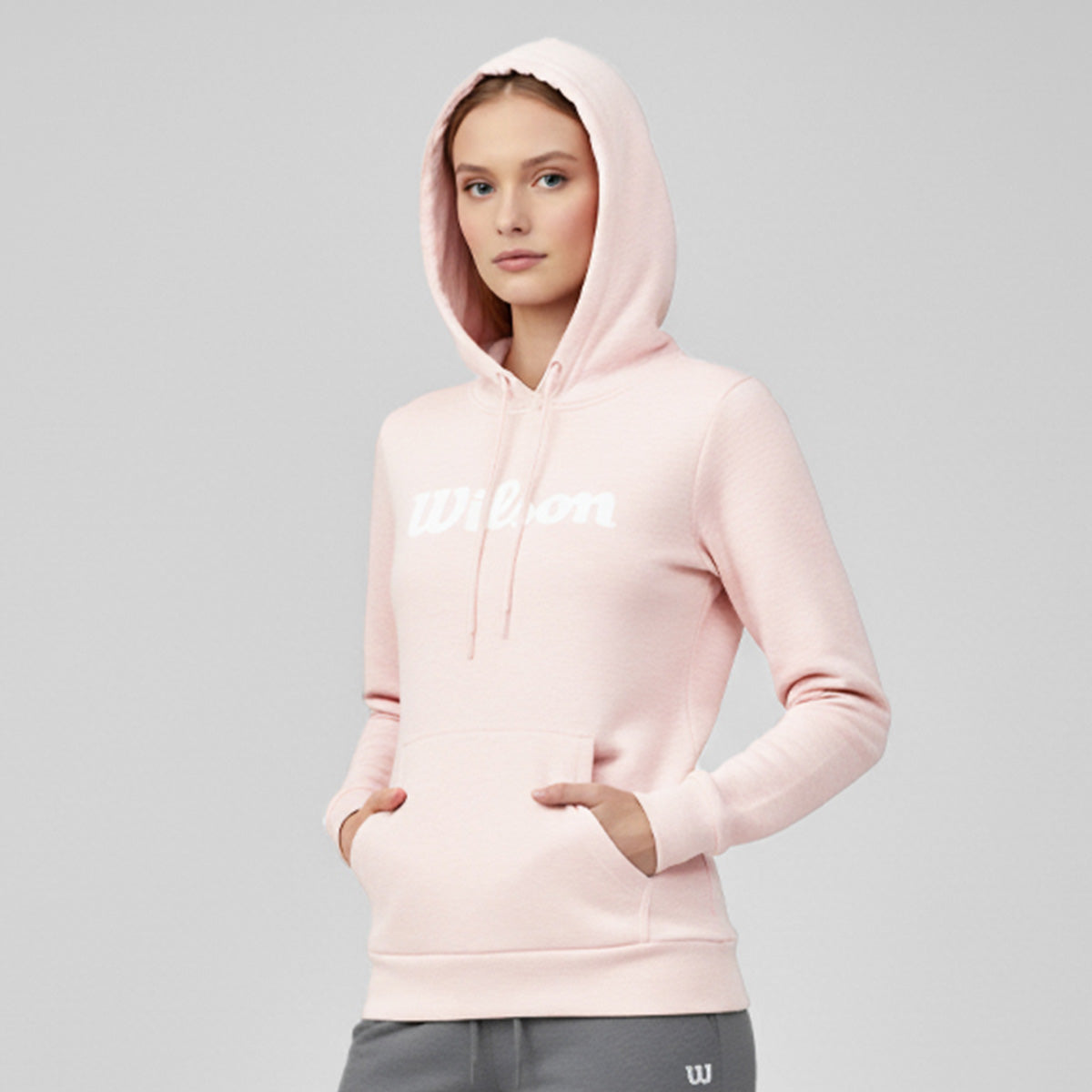 Sudadera Estampada Wilson con gorro French Terry para Mujer - Sports Center