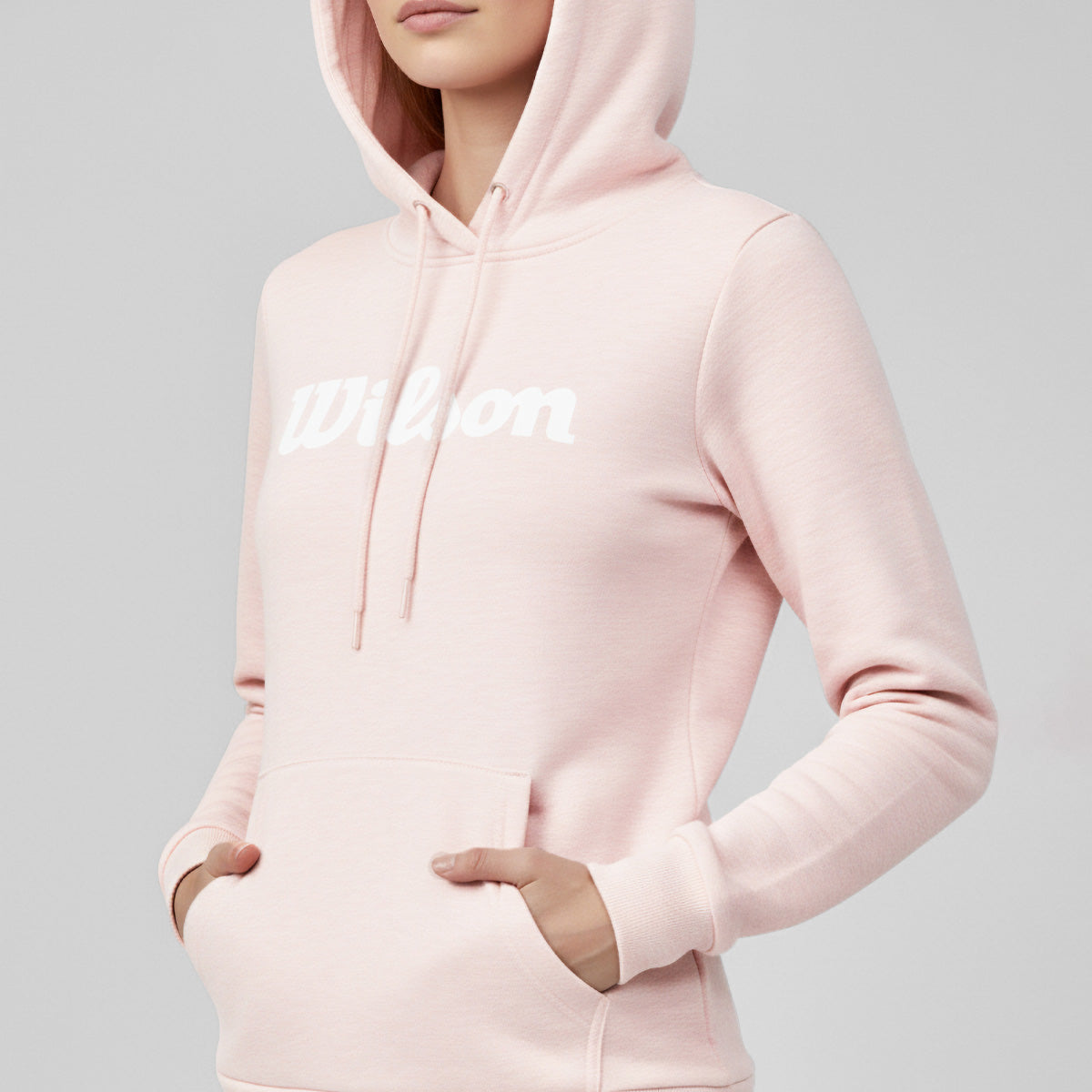 Sudadera Estampada Wilson con gorro French Terry para Mujer - Sports Center