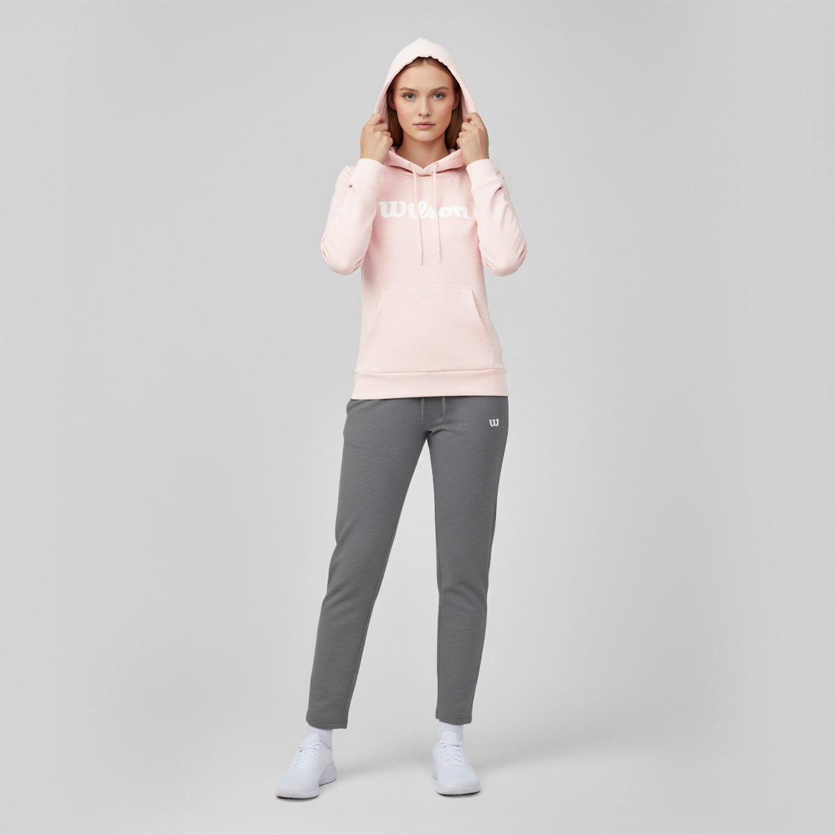 Sudadera Estampada Wilson con gorro French Terry para Mujer - Sports Center