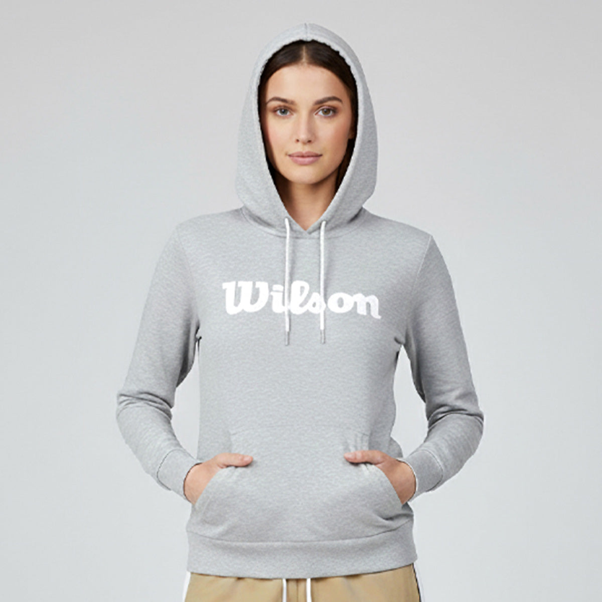 Sudadera Estampada Wilson con gorro French Terry para Mujer - Sports Center