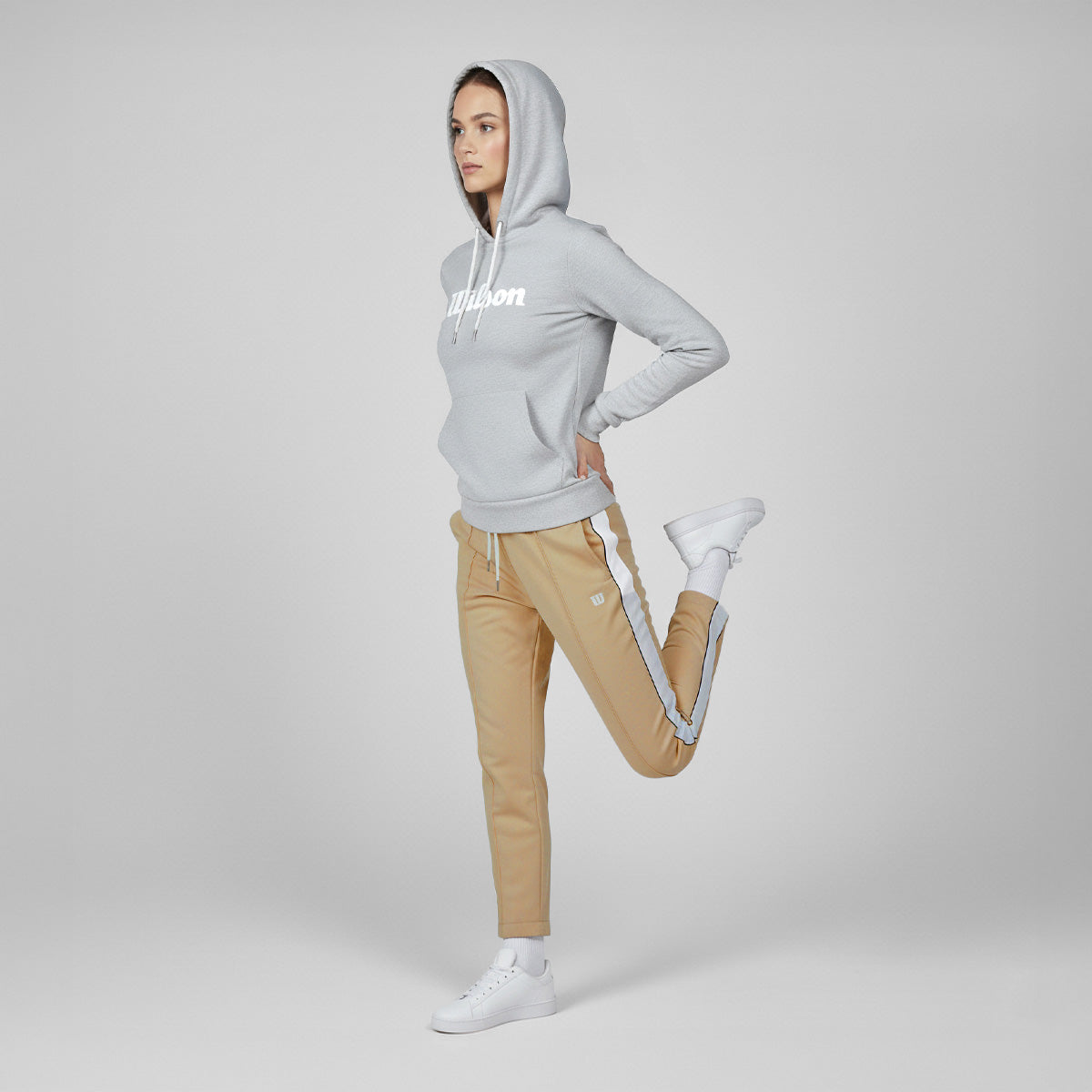 Sudadera Estampada Wilson con gorro French Terry para Mujer - Sports Center