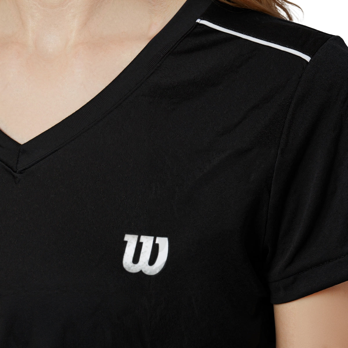 Playera Wilson Cuello V Ventilada para Mujer - Sports Center