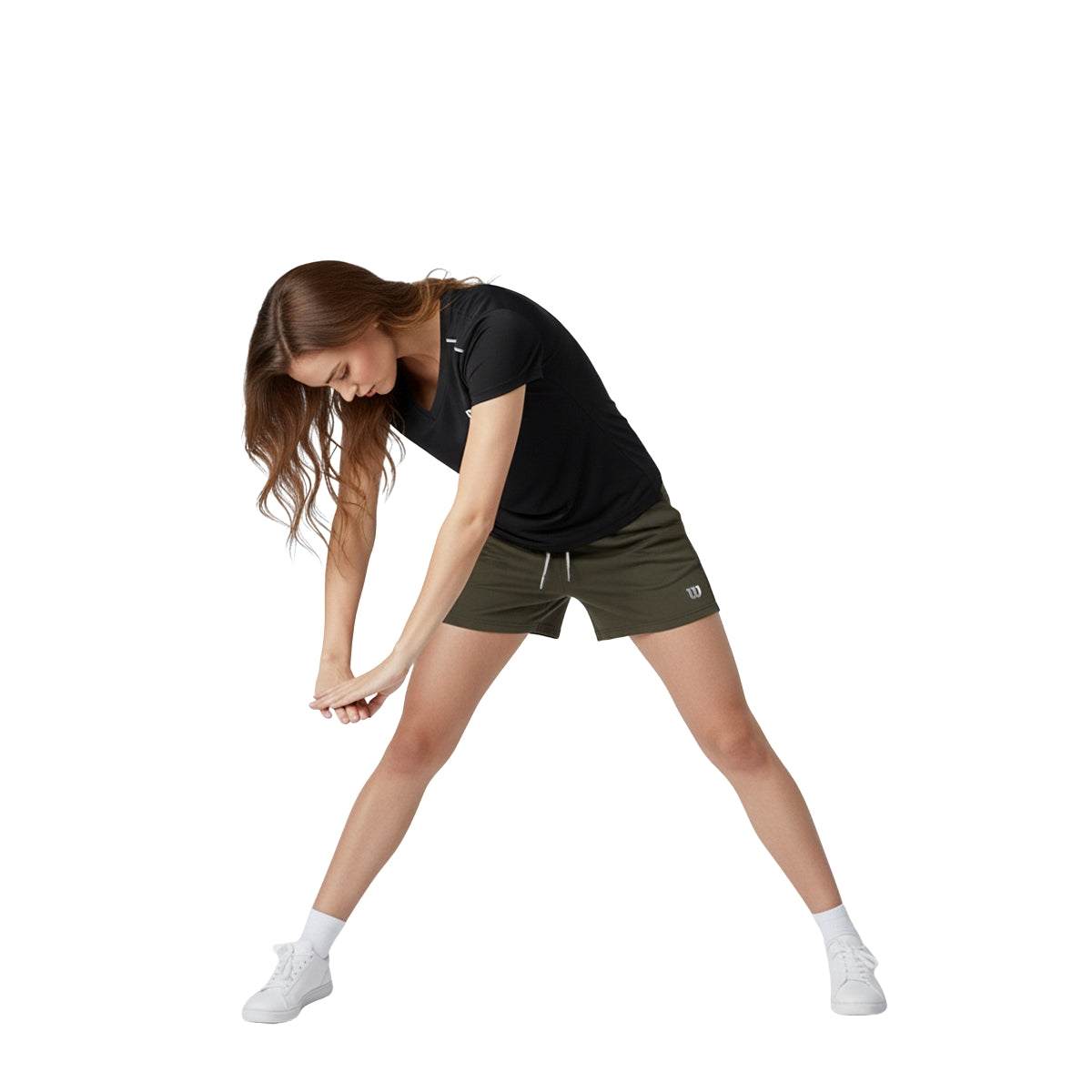 Playera Wilson Cuello V Ventilada para Mujer - Sports Center
