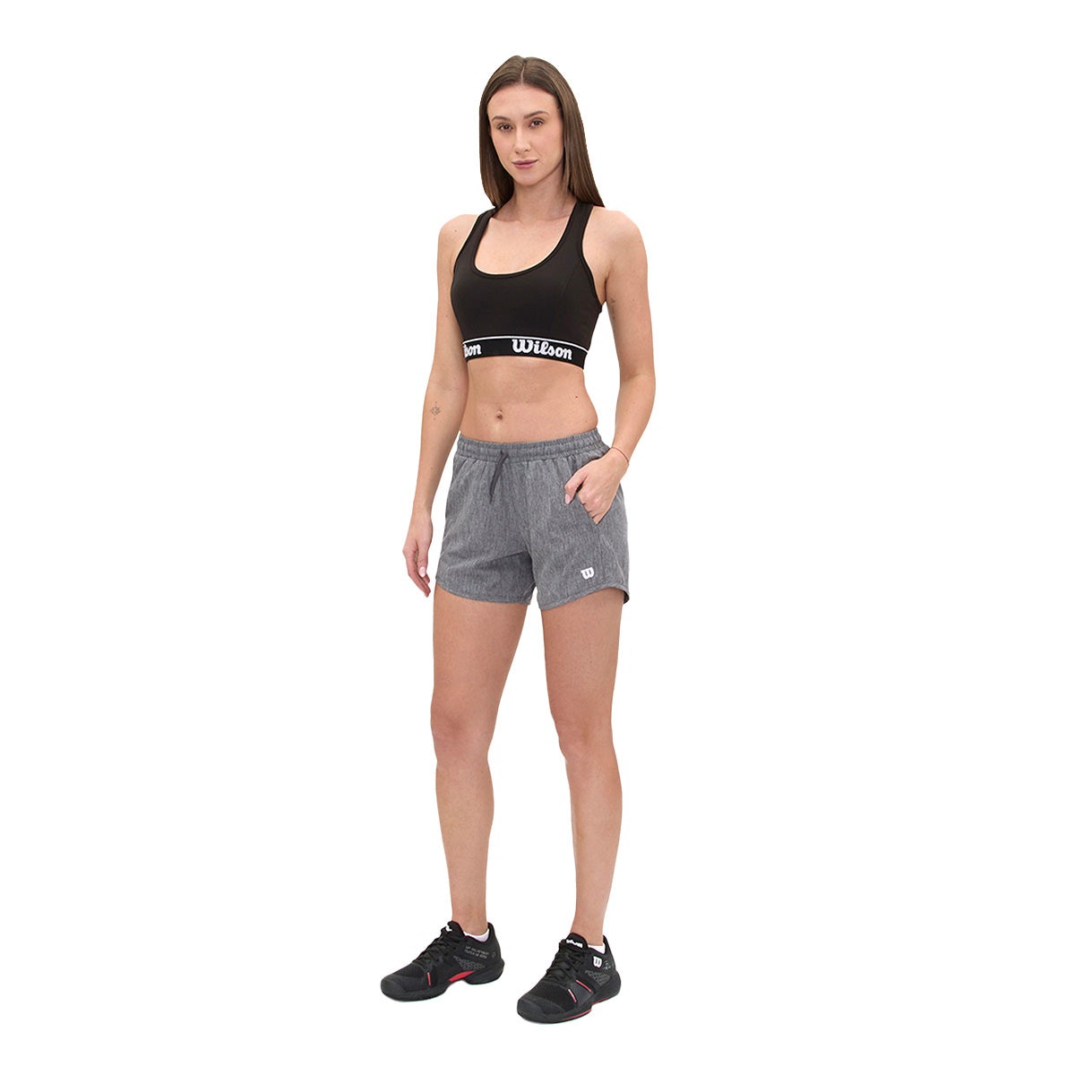 Short Wilson Flex Jaspeado Holgado Mujer - Sports Center