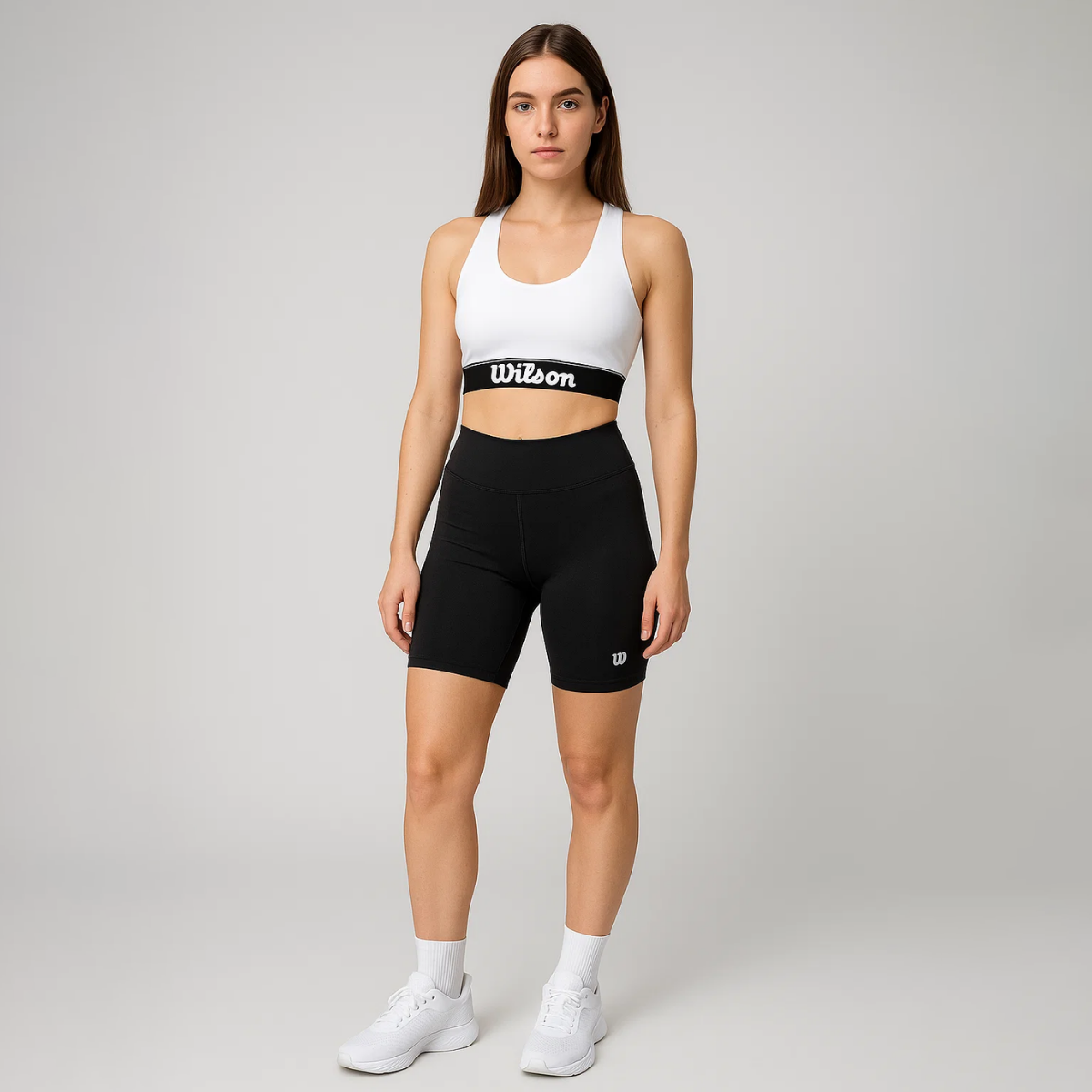 Biker Wilson Tiro Alto Flexible Liso para Mujer