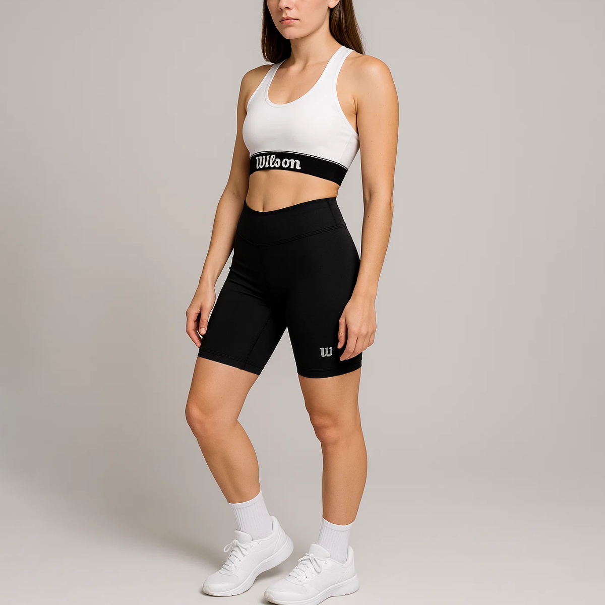 Biker Wilson Tiro Alto Flexible Liso para Mujer