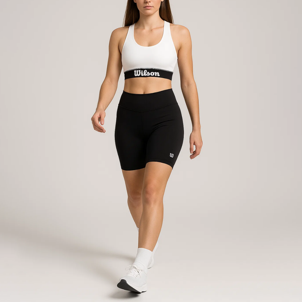 Biker Wilson Tiro Alto Flexible Liso para Mujer