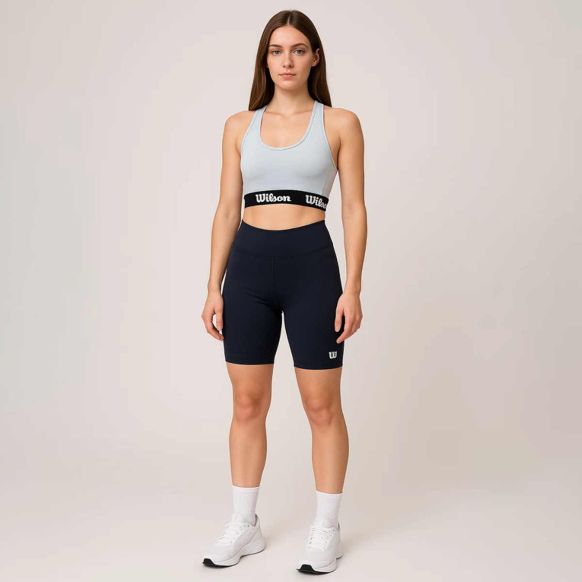 Biker Wilson Tiro Alto Flexible Liso para Mujer