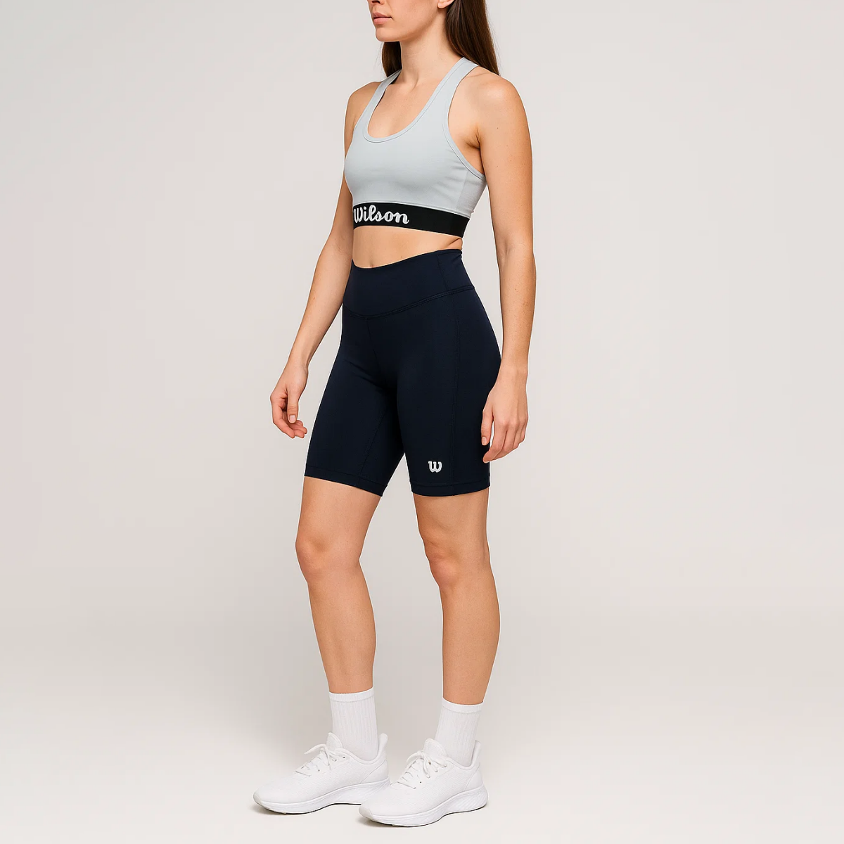 Biker Wilson Tiro Alto Flexible Liso para Mujer