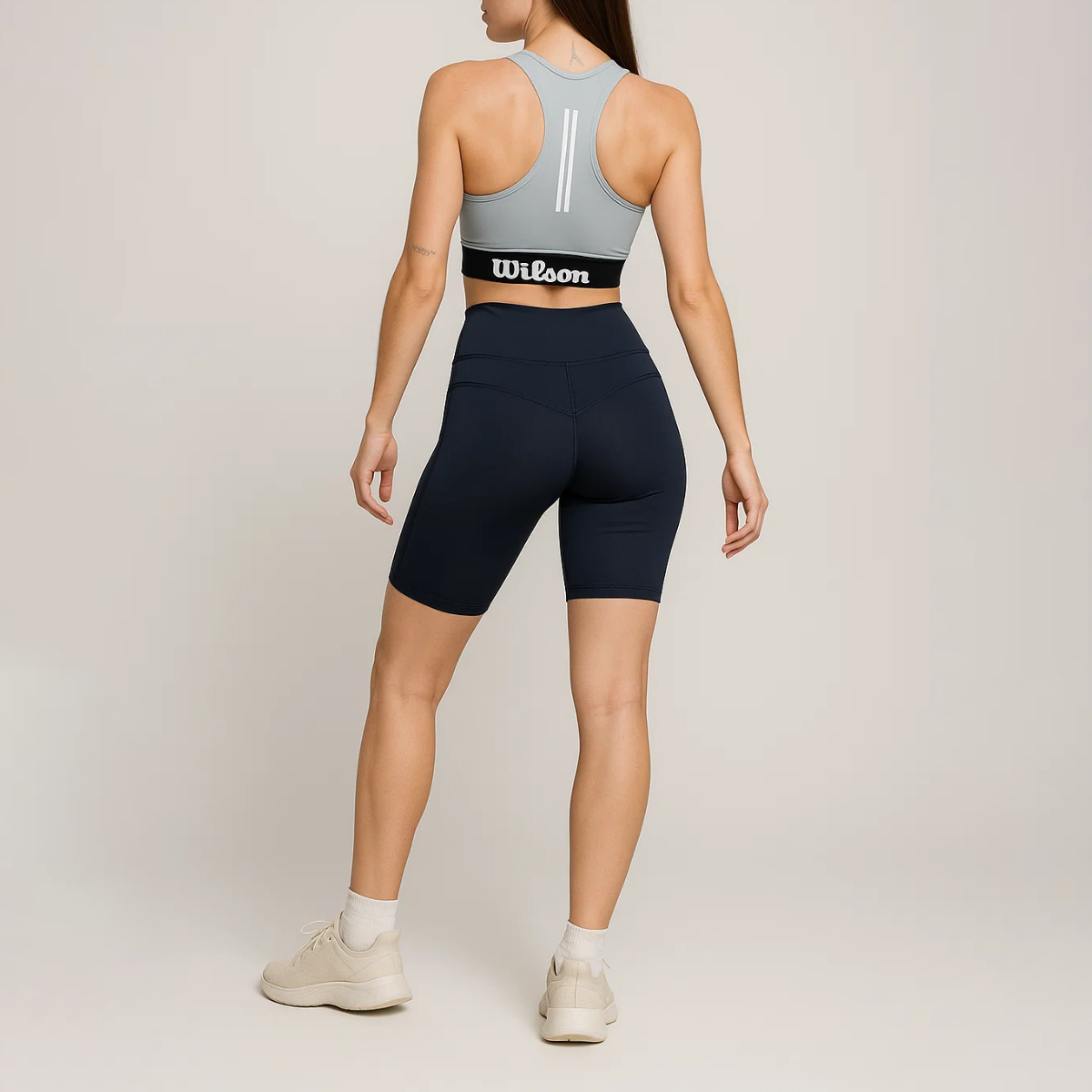 Biker Wilson Tiro Alto Flexible Liso para Mujer