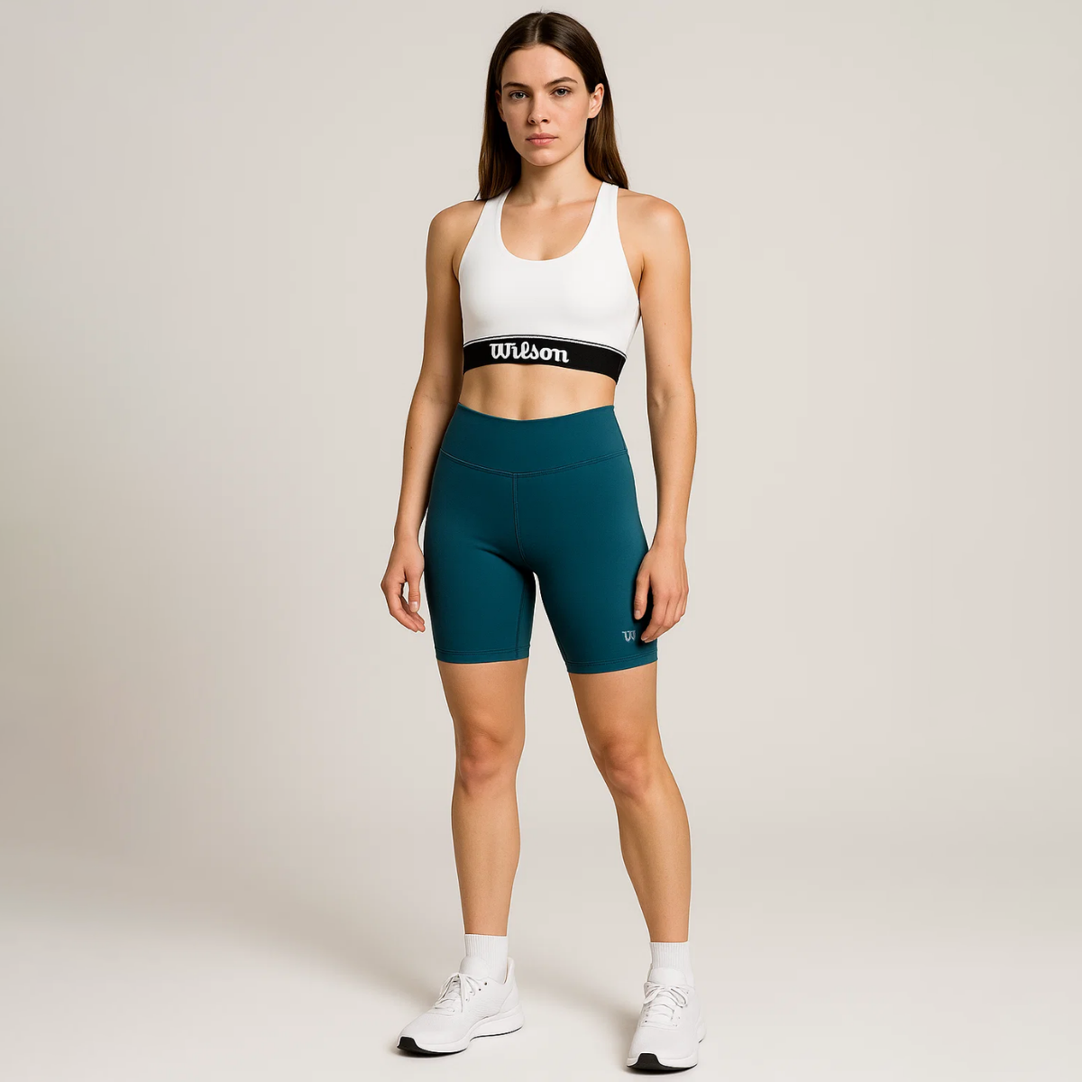 Biker Wilson Tiro Alto Flexible Liso para Mujer