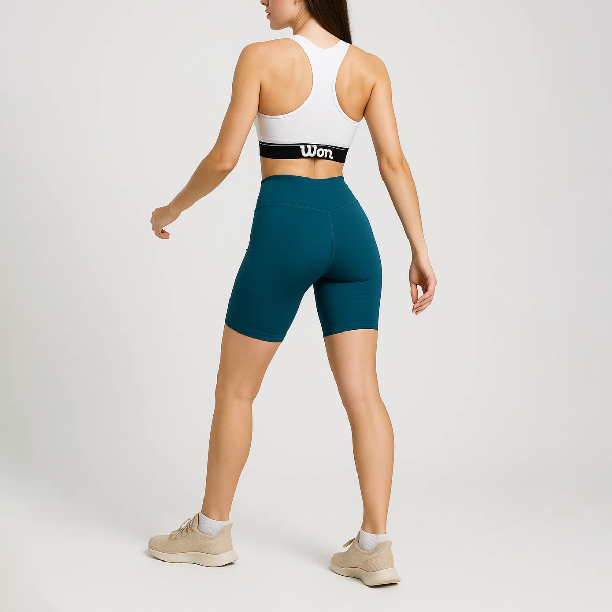 Biker Wilson Tiro Alto Flexible Liso para Mujer