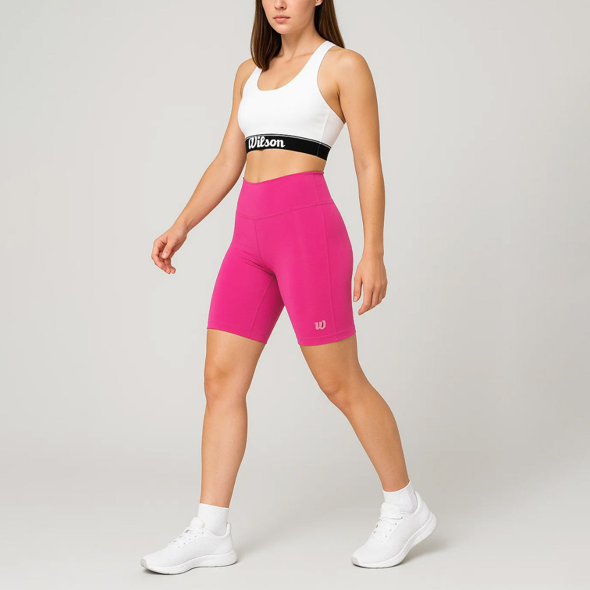 Biker Wilson Tiro Alto Flexible Liso para Mujer