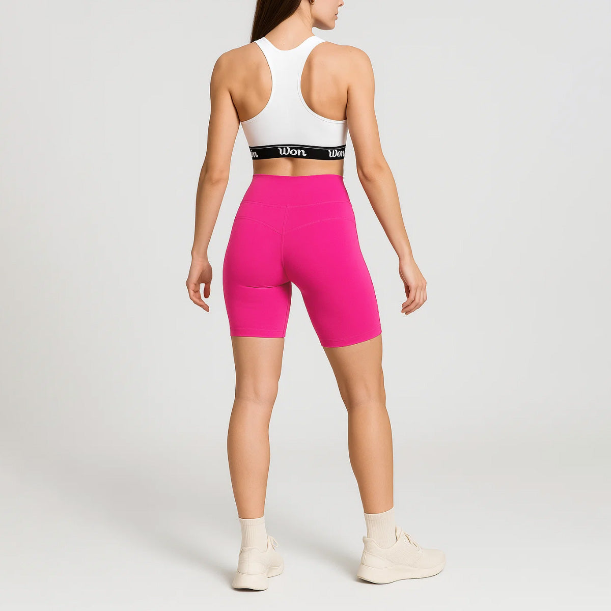 Biker Wilson Tiro Alto Flexible Liso para Mujer