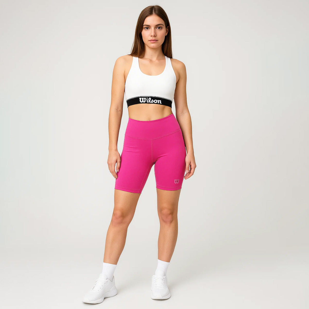 Biker Wilson Tiro Alto Flexible Liso para Mujer