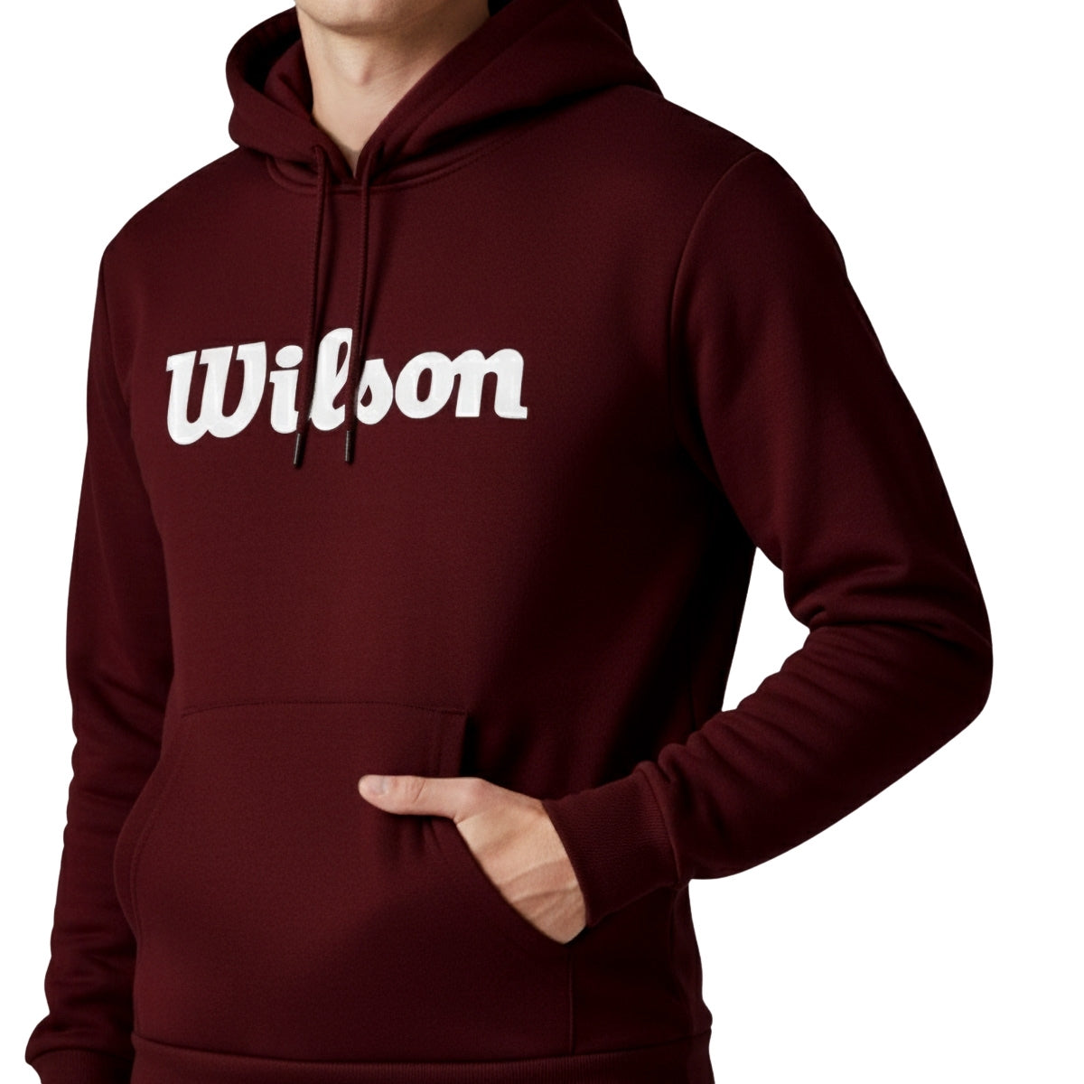 Sudadera Estampada Wilson con gorro French Terry para Hombre
