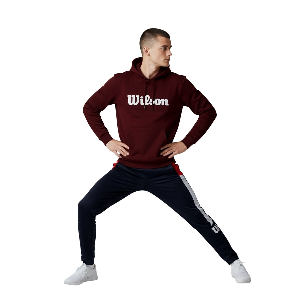 Sudadera Estampada Wilson con gorro French Terry para Hombre