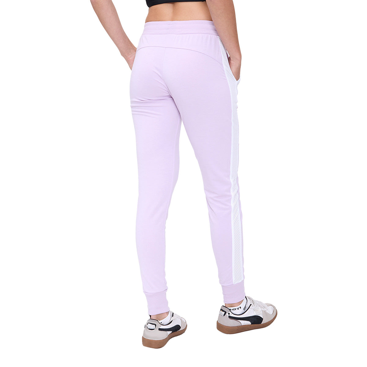 Pants Jogger Wilson Deportivo Jaspeado Mesh Lateral Mujer