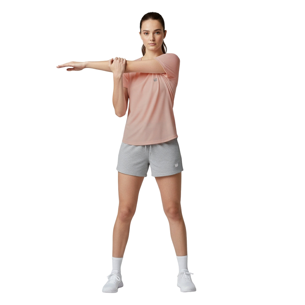 Playera Wilson Cuello V Ventilada para Mujer - Sports Center