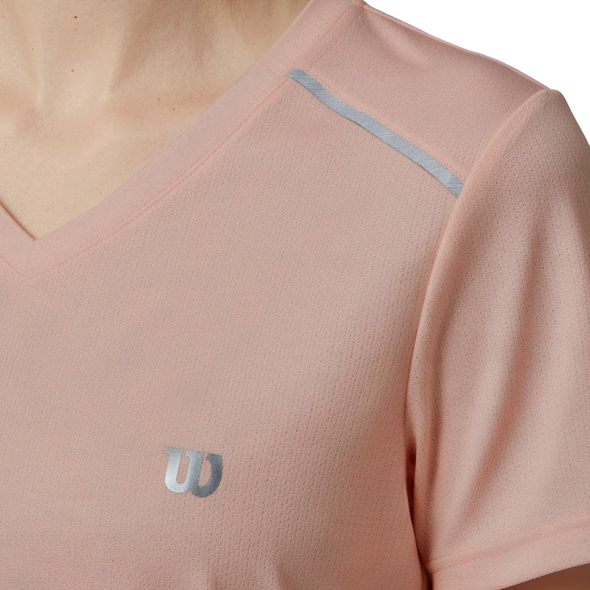 Playera Wilson Cuello V Ventilada para Mujer - Sports Center
