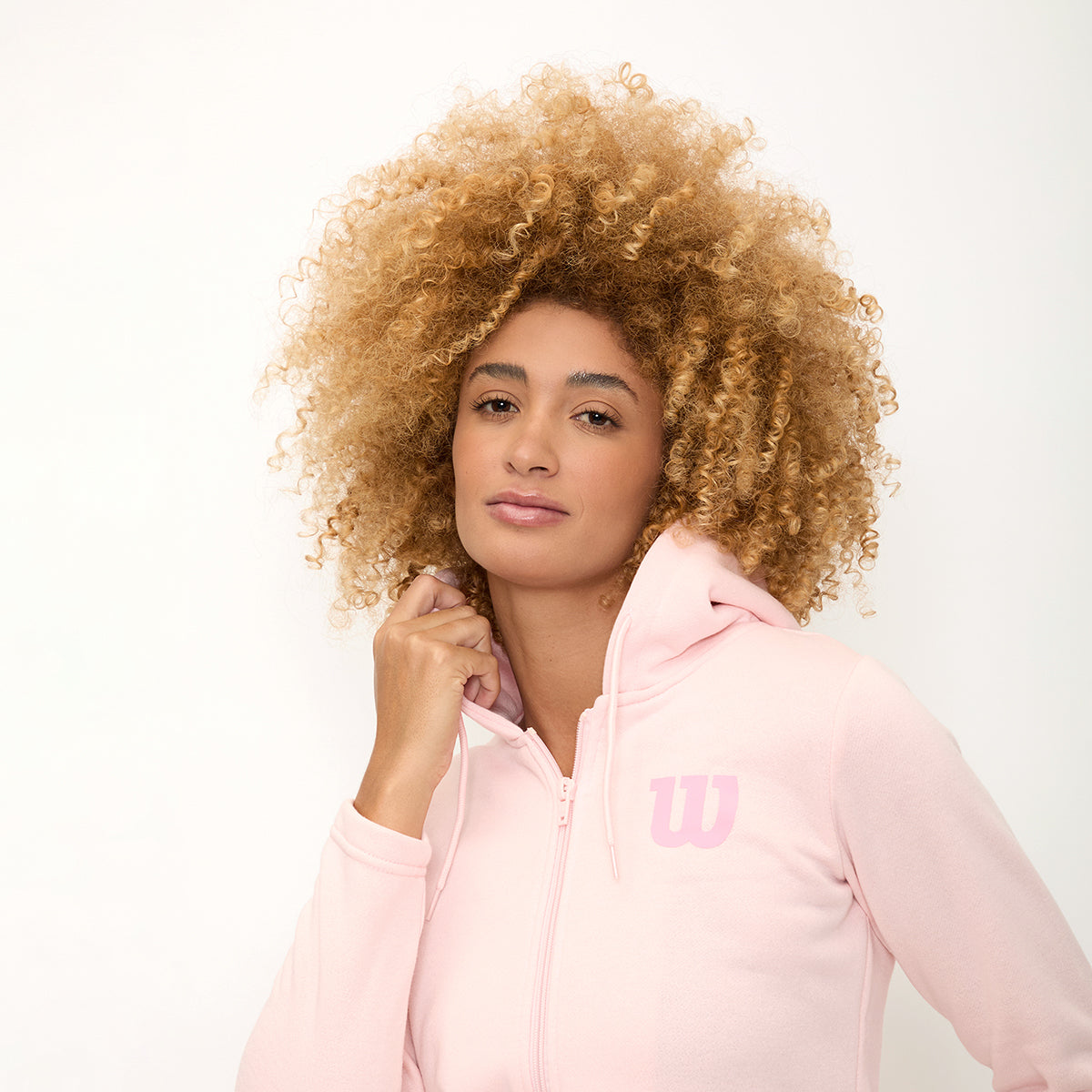 Sudadera Wilson Suave con Gorro para Mujer Rosa - Sports Center