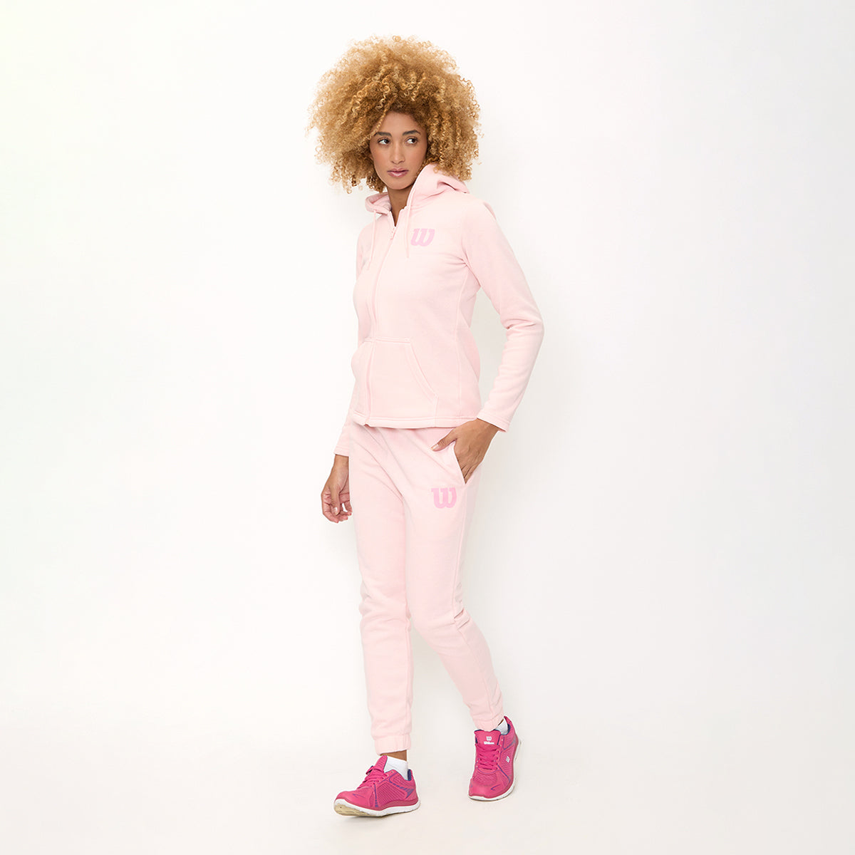 Sudadera Wilson Suave con Gorro para Mujer Rosa - Sports Center
