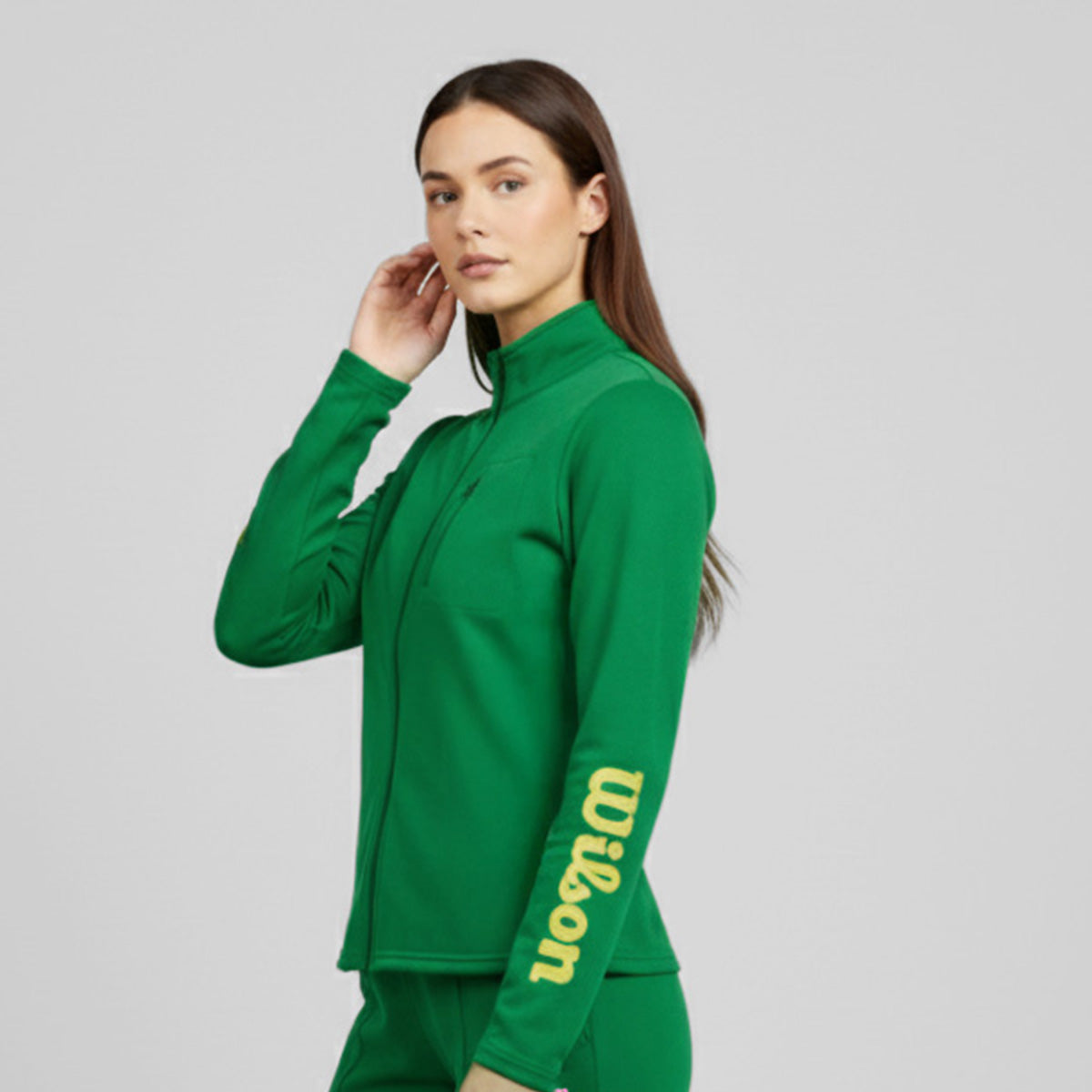 Sudadera Deportiva Wilson French Terry Doble Cierre para mujer