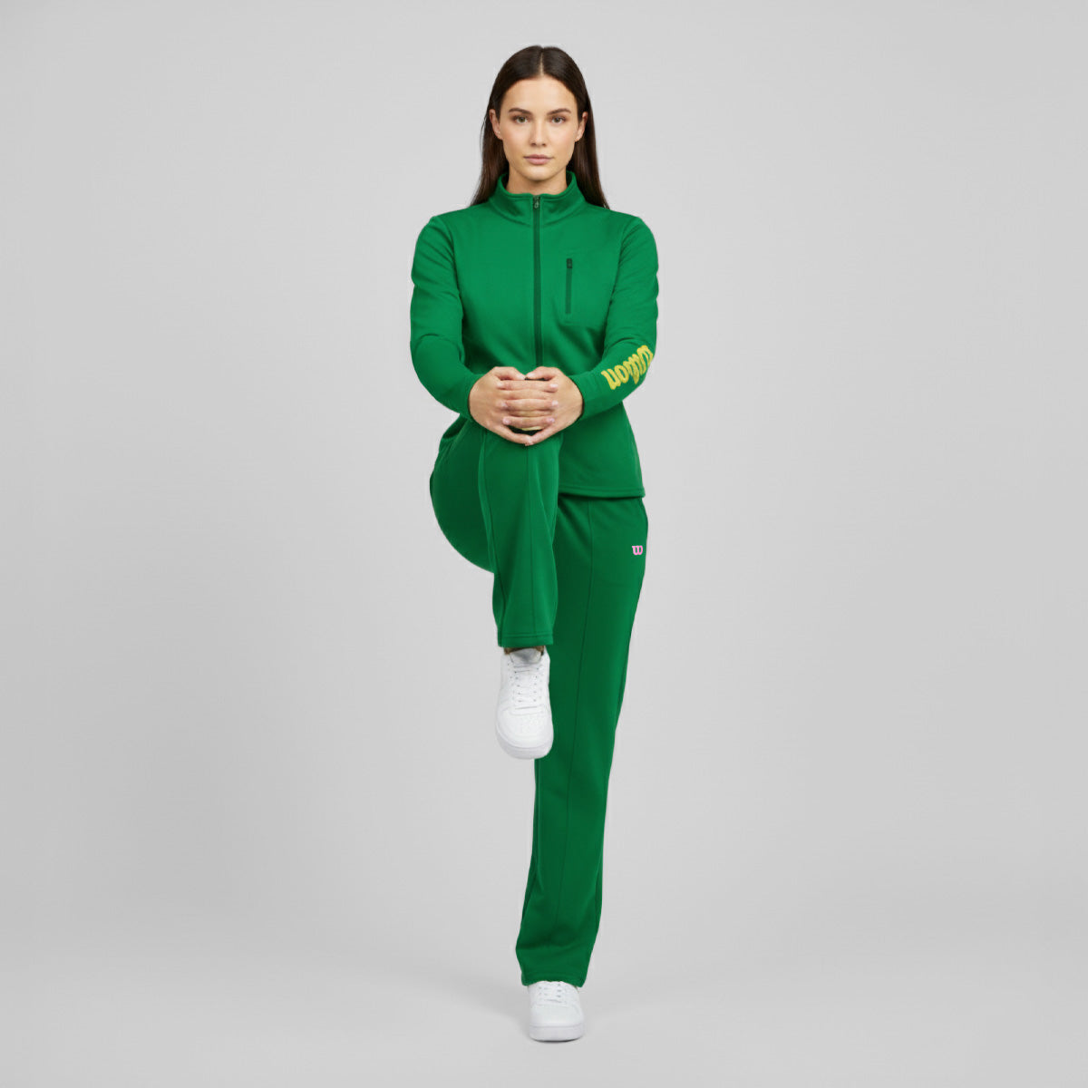 Sudadera Deportiva Wilson French Terry Doble Cierre para mujer