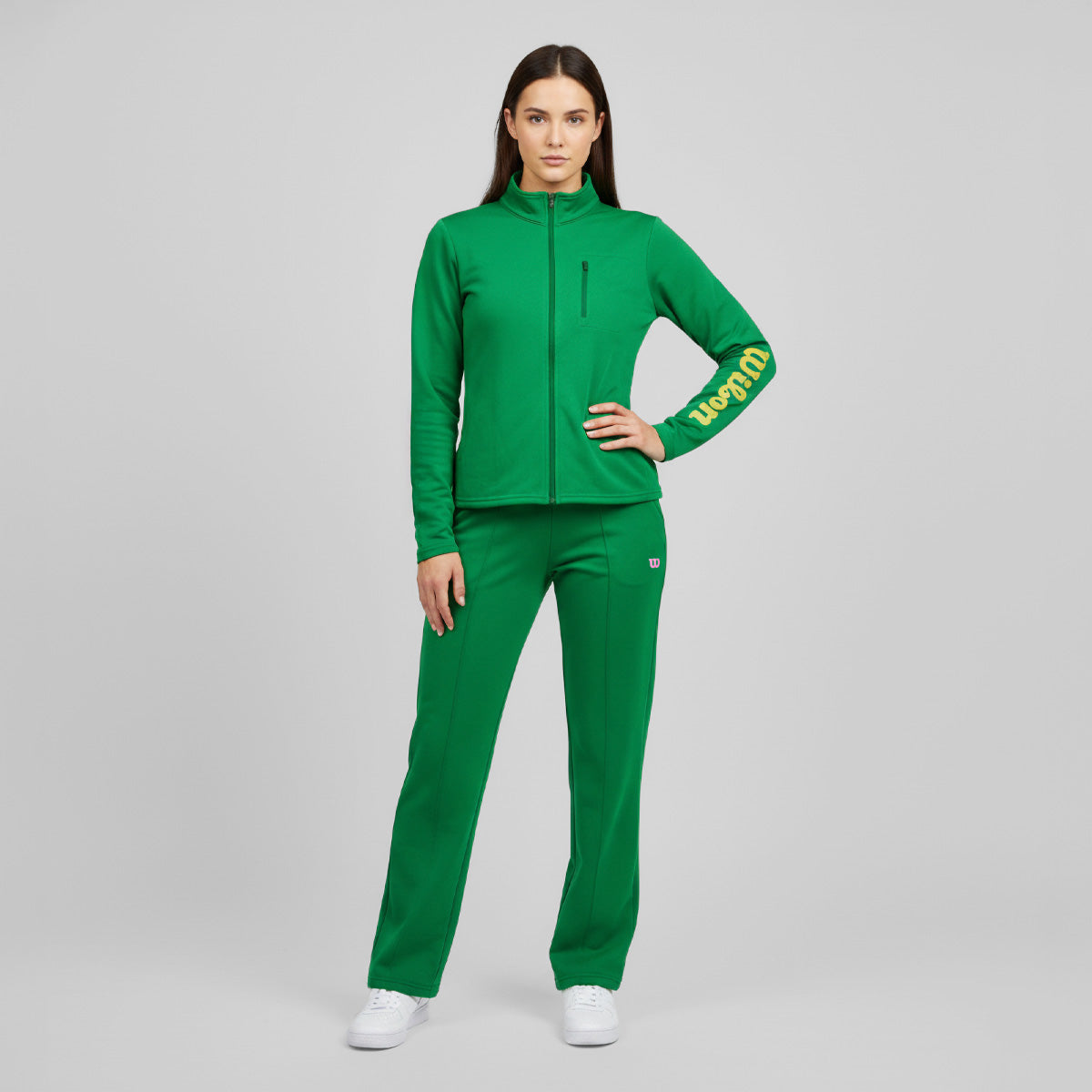 Sudadera Deportiva Wilson French Terry Doble Cierre para mujer