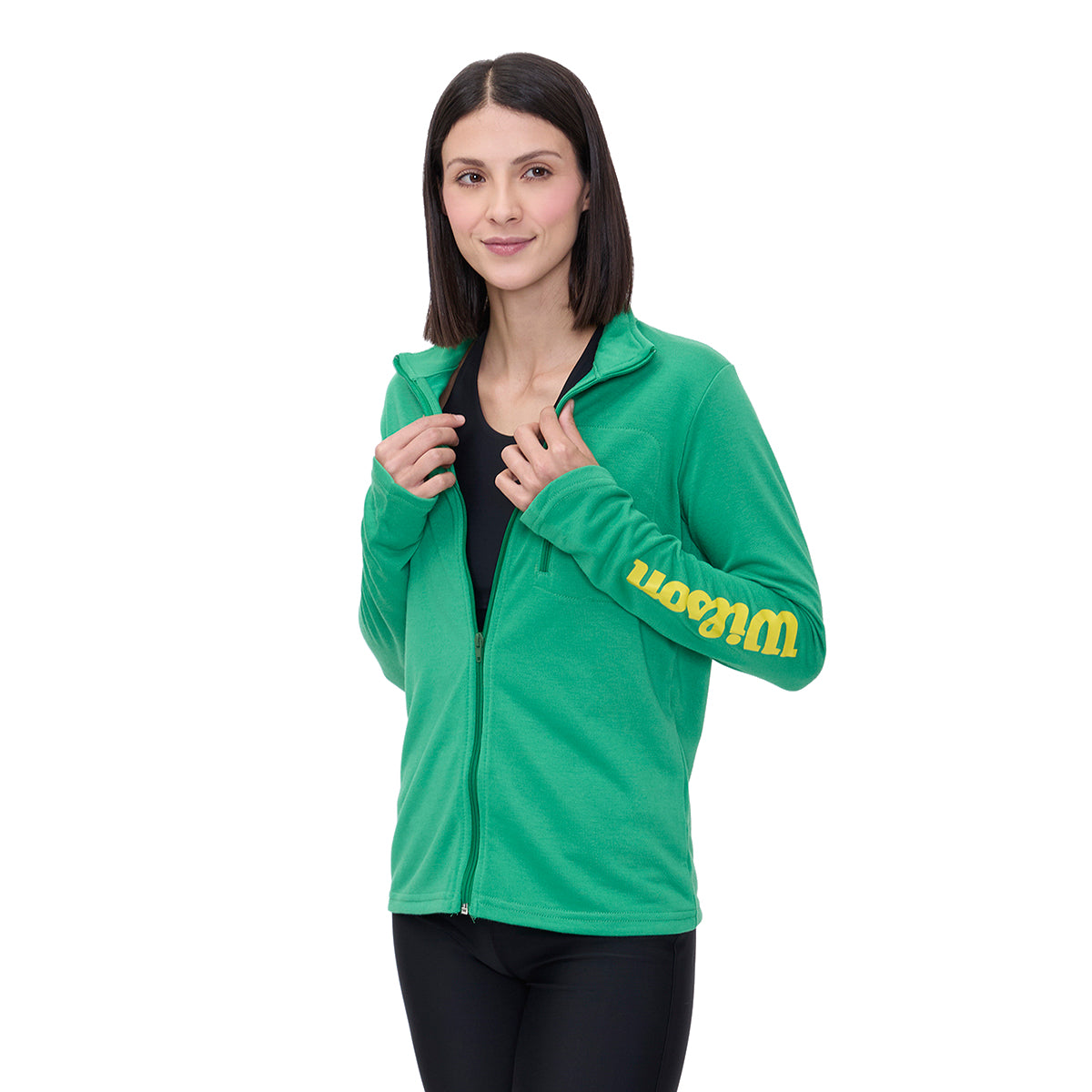 Chamarra Deportiva Wilson French Terry doble cierre para Mujer