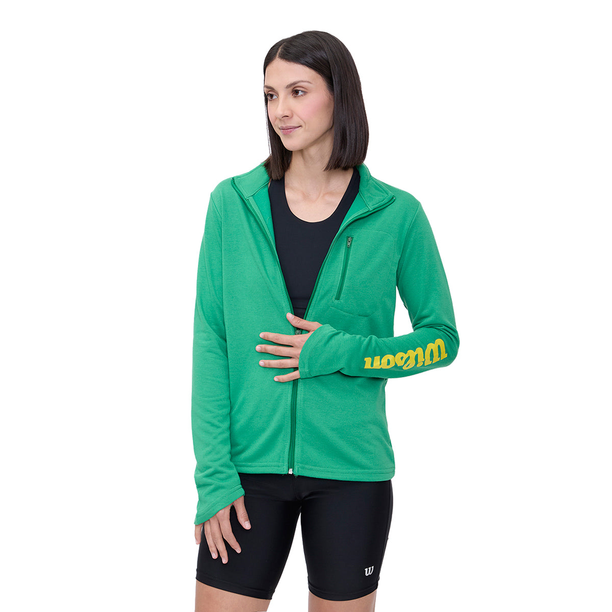 Chamarra Deportiva Wilson French Terry doble cierre para Mujer