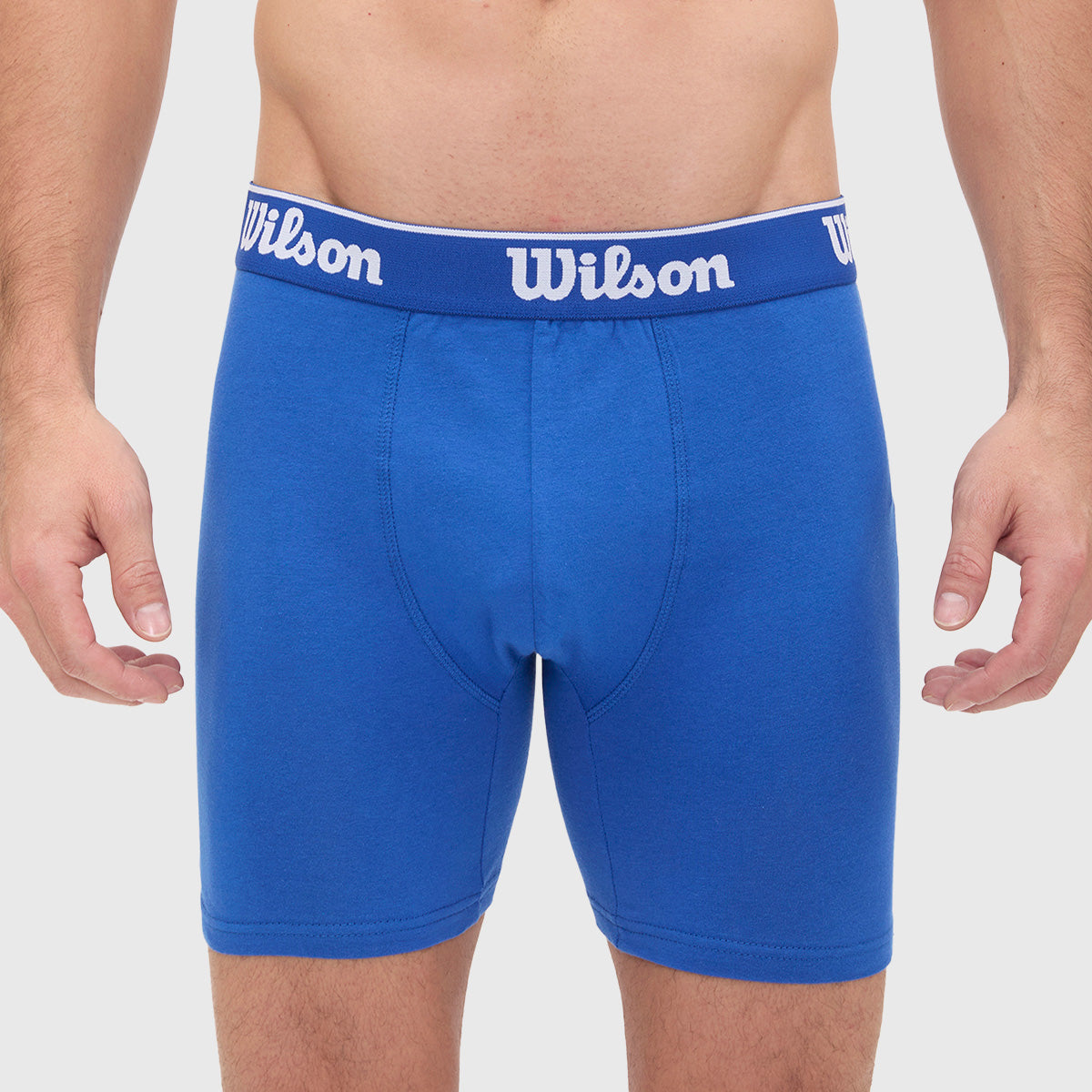 Boxer Liso Wilson Ultra Suave Para Hombre Azul Rey