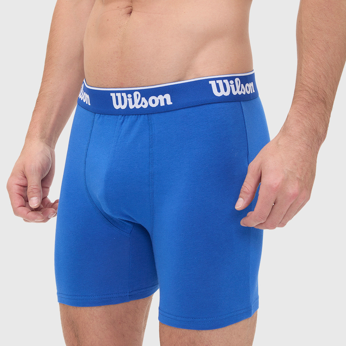 Boxer Liso Wilson Ultra Suave Para Hombre Azul Rey