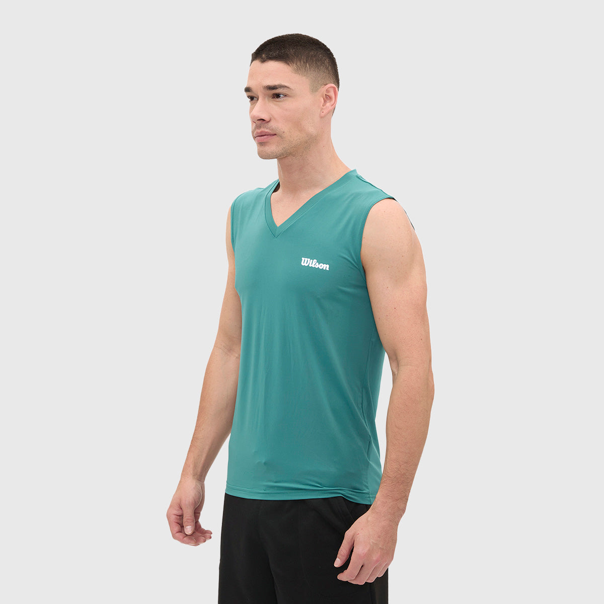 Camiseta Wilson Ultra Ligera Logo Cuello V Hombre - Sports Center